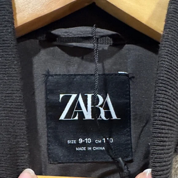 Zara Kids Leopard Print Faux Fur Puffer Jacket - size 9-10 - like new - Picture 2 of 7